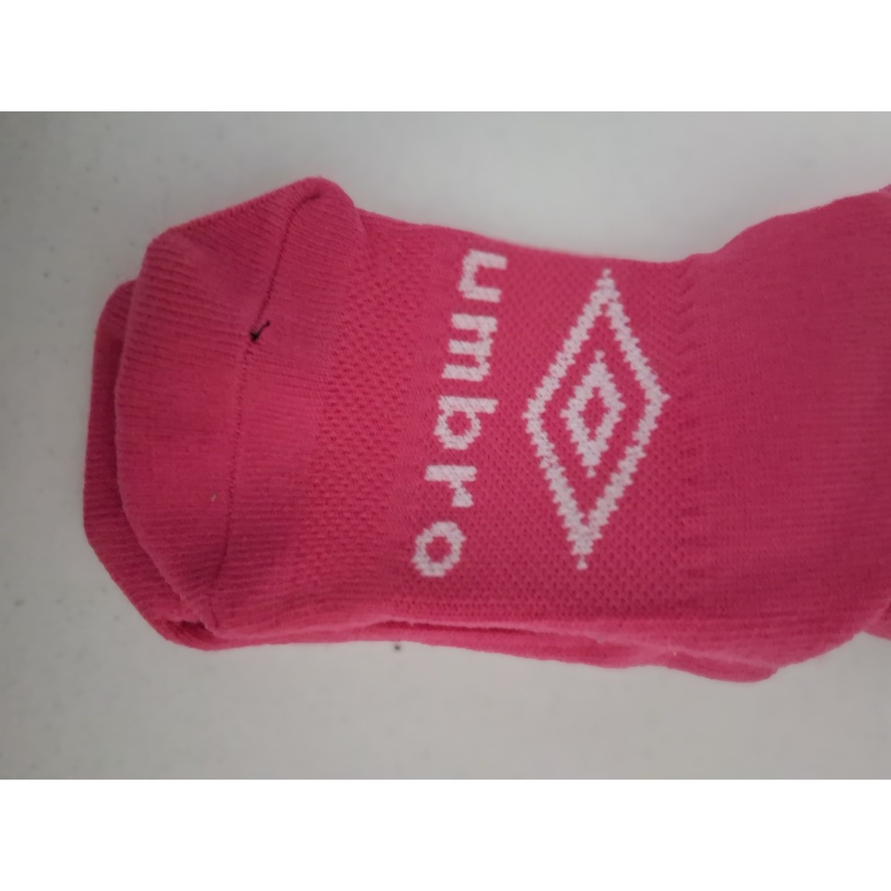 Umbro Kids Pink Soccer Socks Over The Calf Athletic Sports Socks Logo